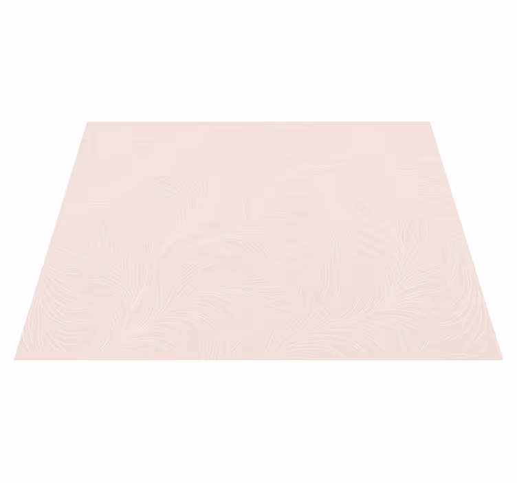 Soft pink botanical bedroom vinyl rug - TenStickers