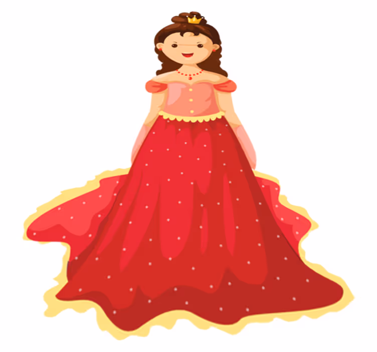 Kids vinyl rug with queen illustration - TenStickers