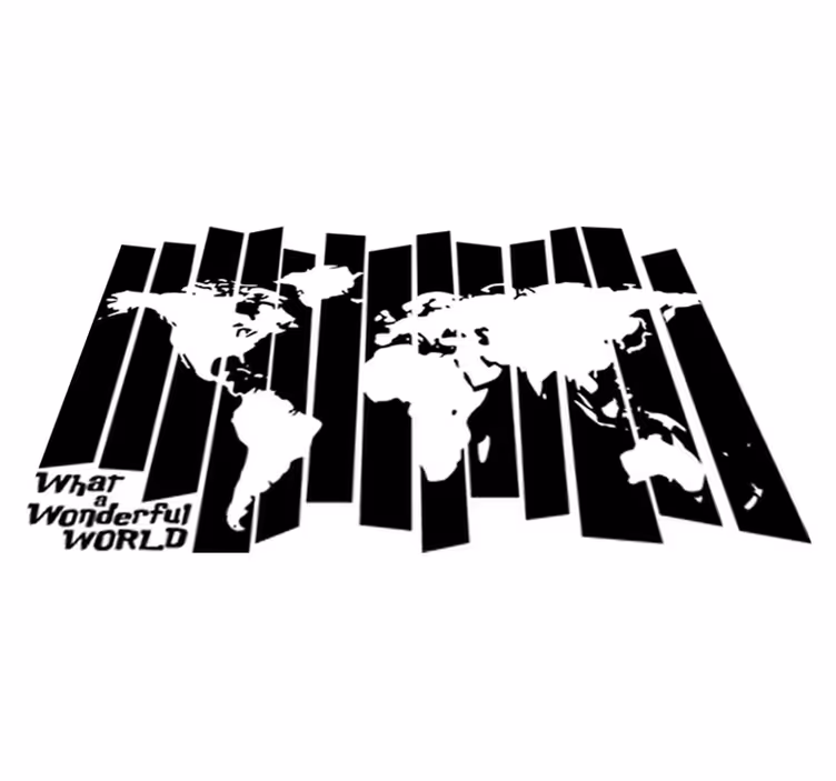 World map vinyl rug retro world map vinyl rug - TenStickers