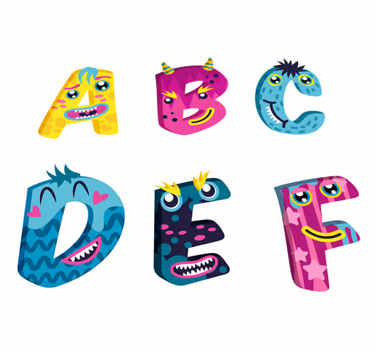 Kids vinyl rug alphabet letters for children - TenStickers