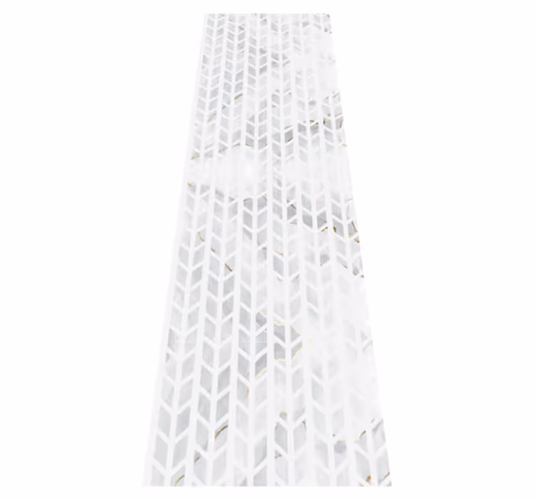 Bathroom vinyl rug small gold marble tiles - TenStickers