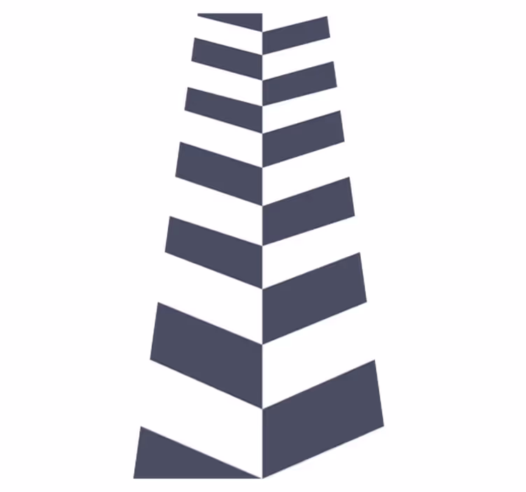 Bathroom vinyl rug in navy blue stripe pattern - TenStickers