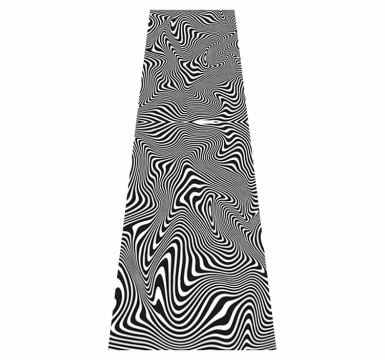Bathroom vinyl rug with zebra 3d effect design - TenStickers