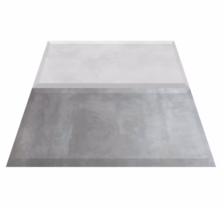Bathroom vinyl rug in cement tile design - TenStickers