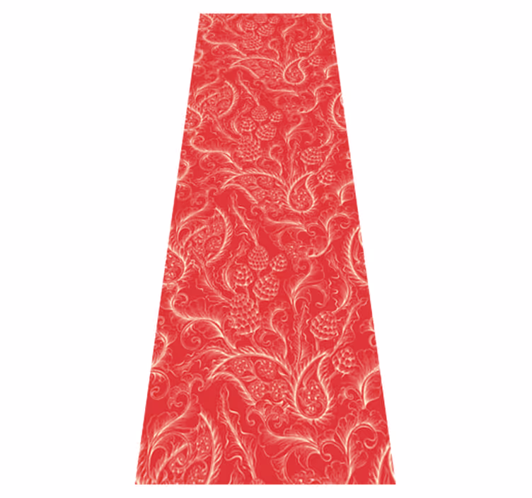Kitchen vinyl rug paisley illustration mat - TenStickers