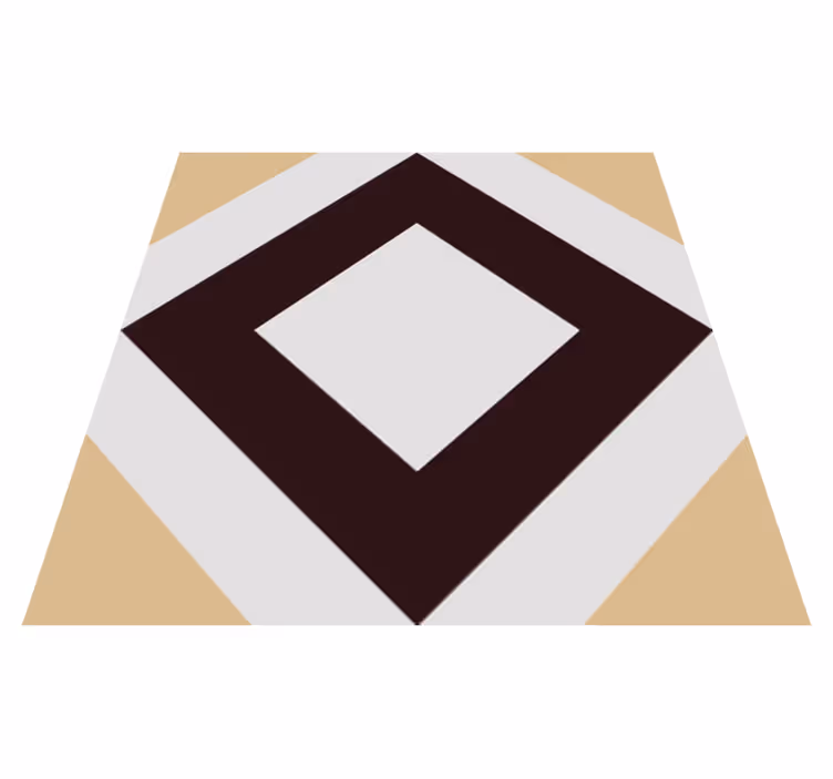 Kitchen vinyl rug with squared vintage cement design - TenStickers