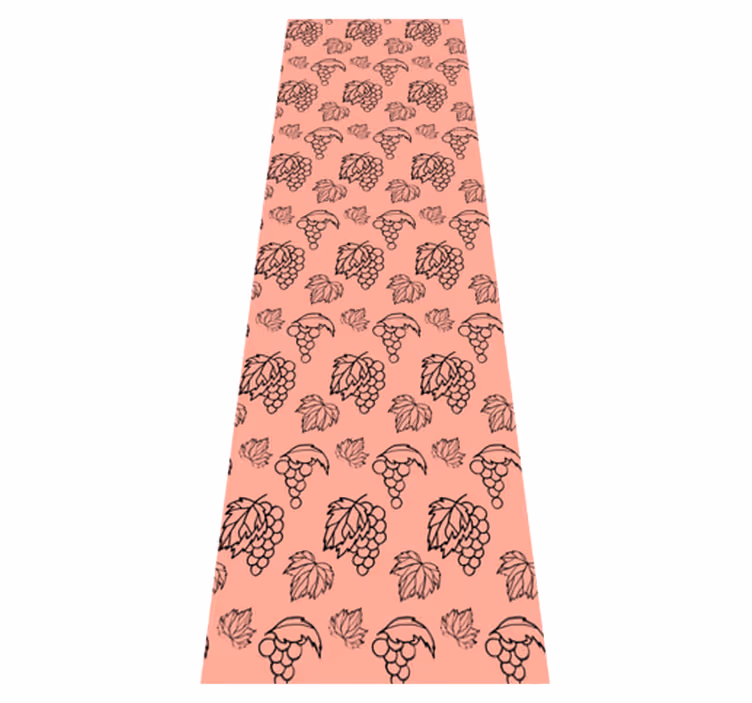 Bedroom vinyl rug with african style pink grapes design - TenStickers