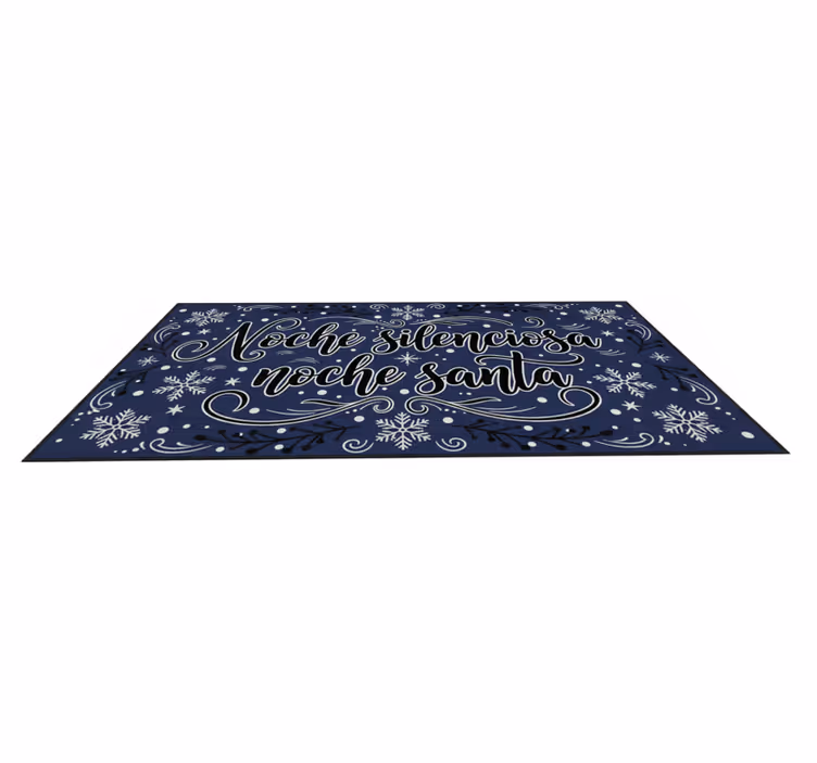 Bedroom vinyl rug silent night holy night - TenStickers