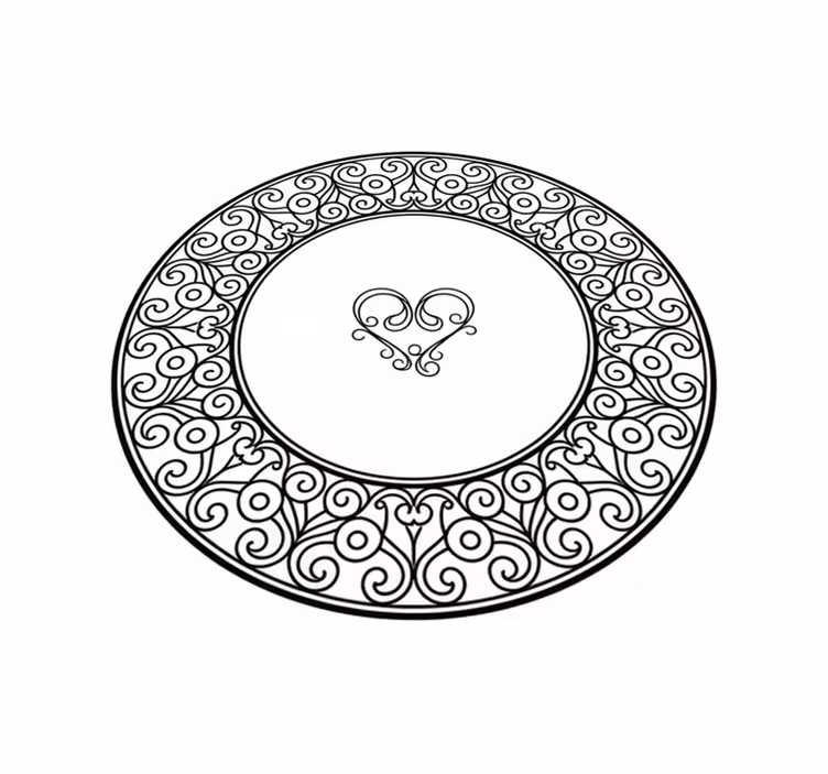 True love bedroom vinyl rug - TenStickers