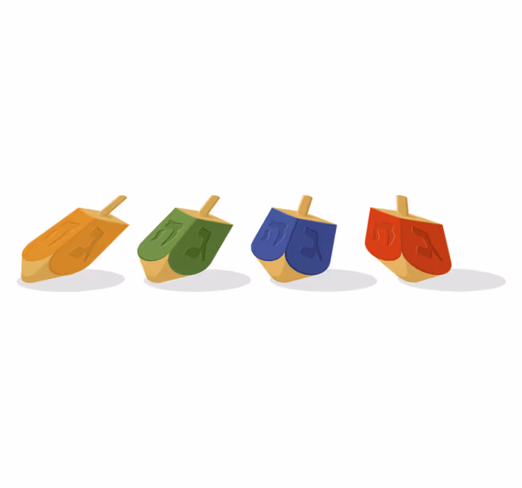 Dreidel bedroom vinyl rug - TenStickers