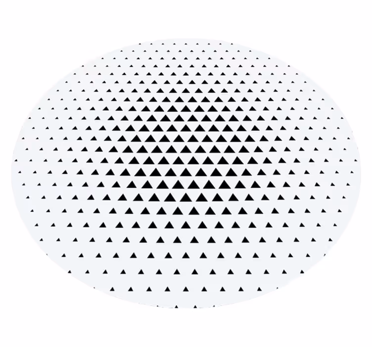 Minimalist vinyl carpet with triangles - TenStickers