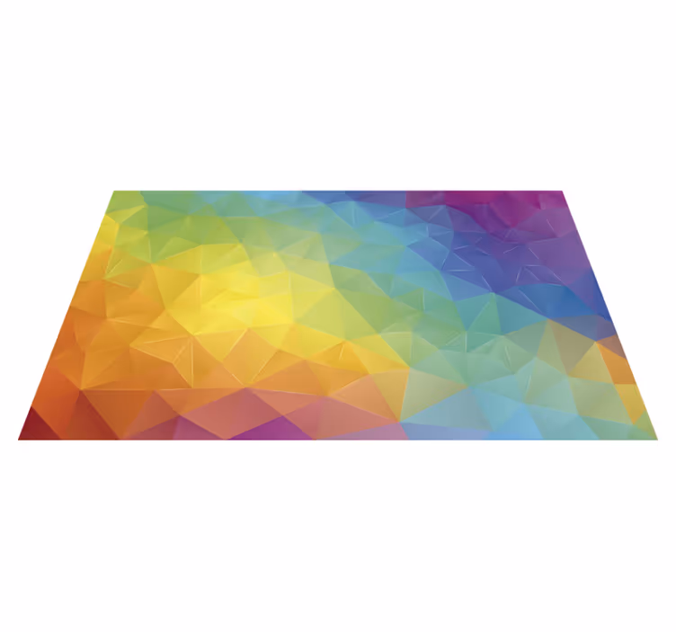 Stunning colored mosaic mosaic vinyl rug - TenStickers