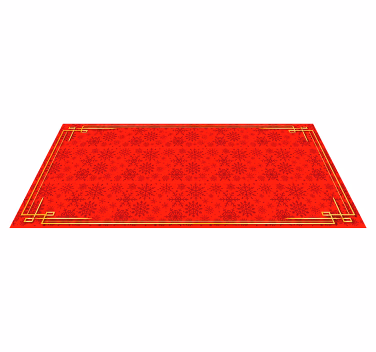 Ornate Snowflake Pattern custom rug - TenStickers