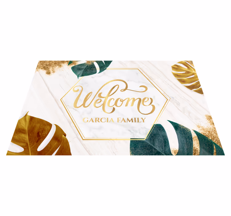 Customizable Entryway custom vinyl rug - TenStickers