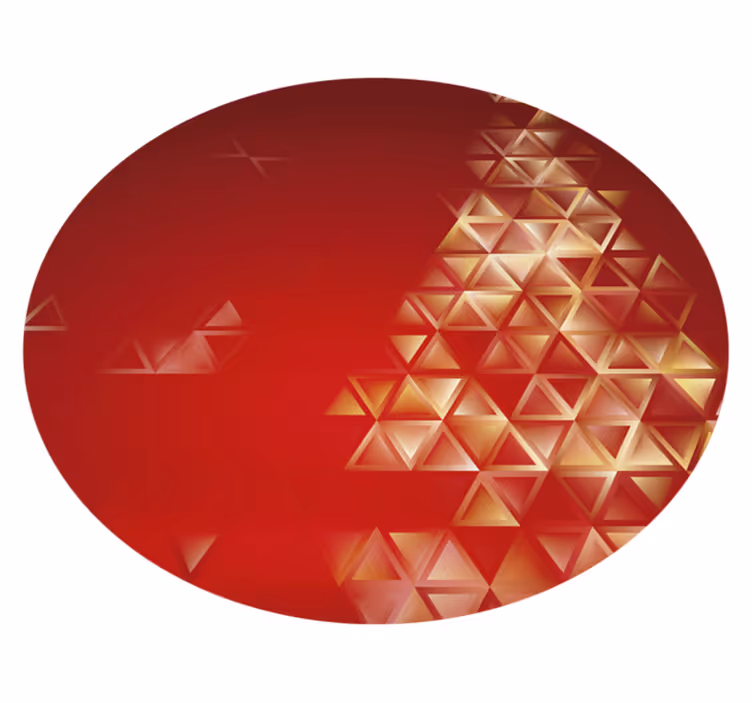 Red background with christmas tree christmas - TenStickers