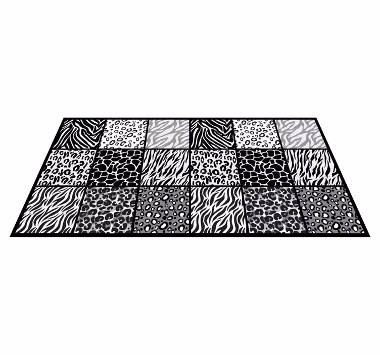 Different animal prints  animal print rug - TenStickers