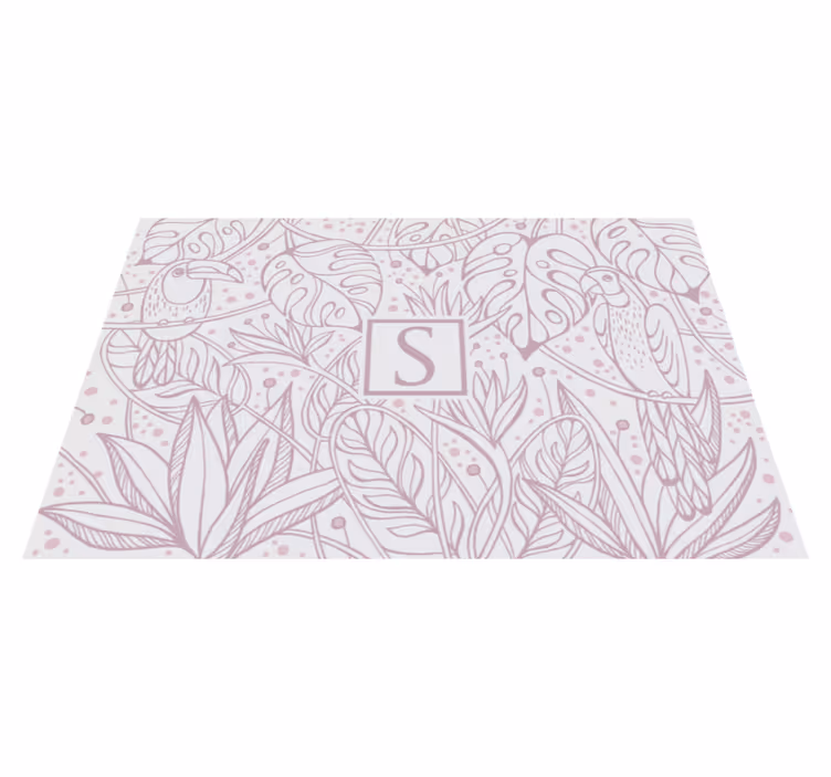 Custom Jungle Motif customised mats - TenStickers