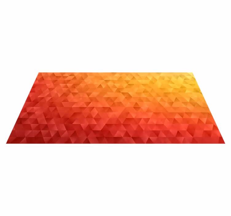 Geometric Gradient geometric rug - TenStickers