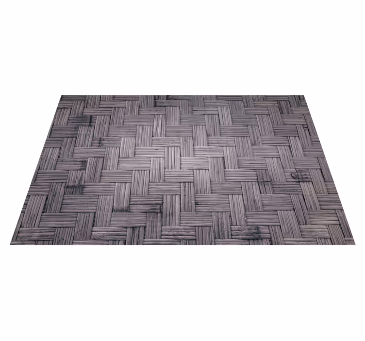 Woven Textured Detail textured vinyl rug - TenStickers