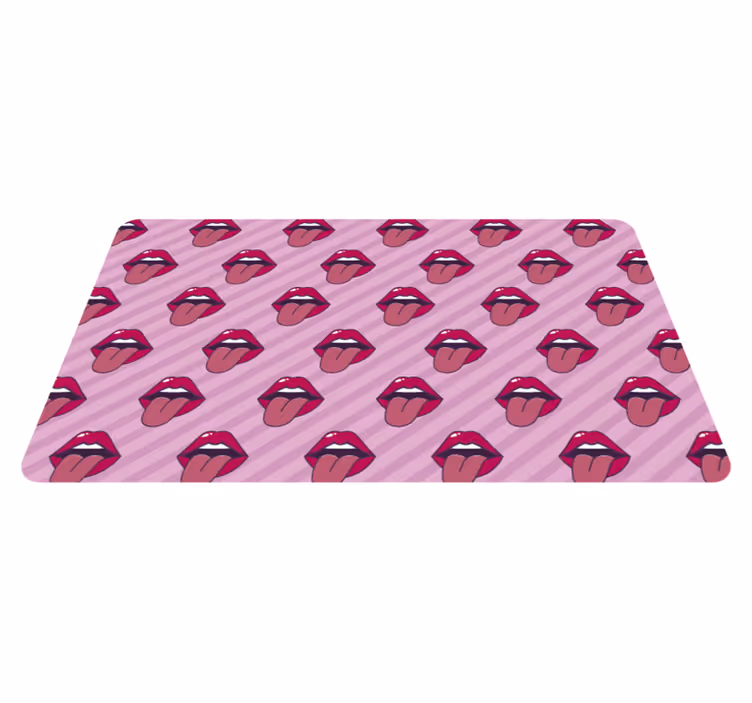 Mouths Pattern kids vinyl rug - TenStickers