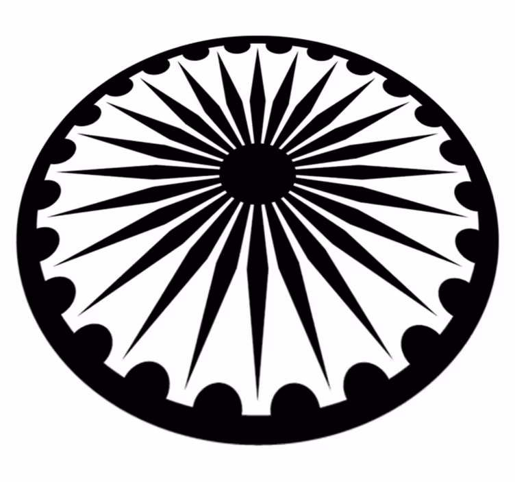 Monochrome Mandala modern vinyl rug - TenStickers