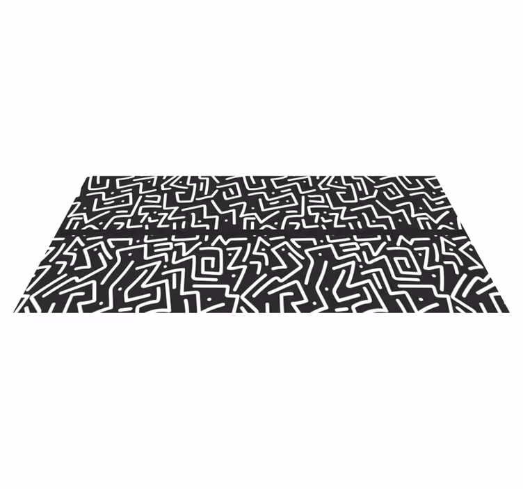 Abstract streaks modern rug - TenStickers