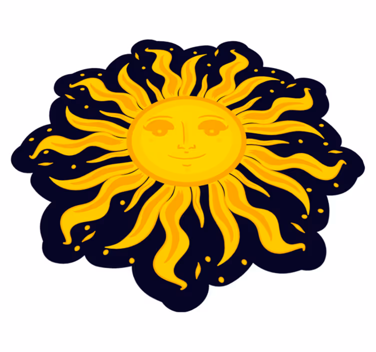 Sunny Disposition nature vinyl rug - TenStickers