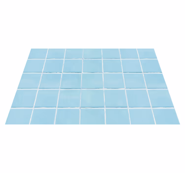 blue square tiles modern rug - TenStickers