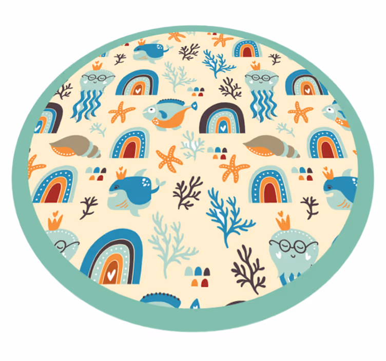Sea Life Playtime kids vinyl rug - TenStickers