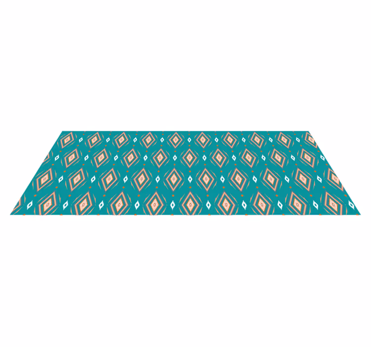 Abstract colourful diamonds geometric rugs - TenStickers