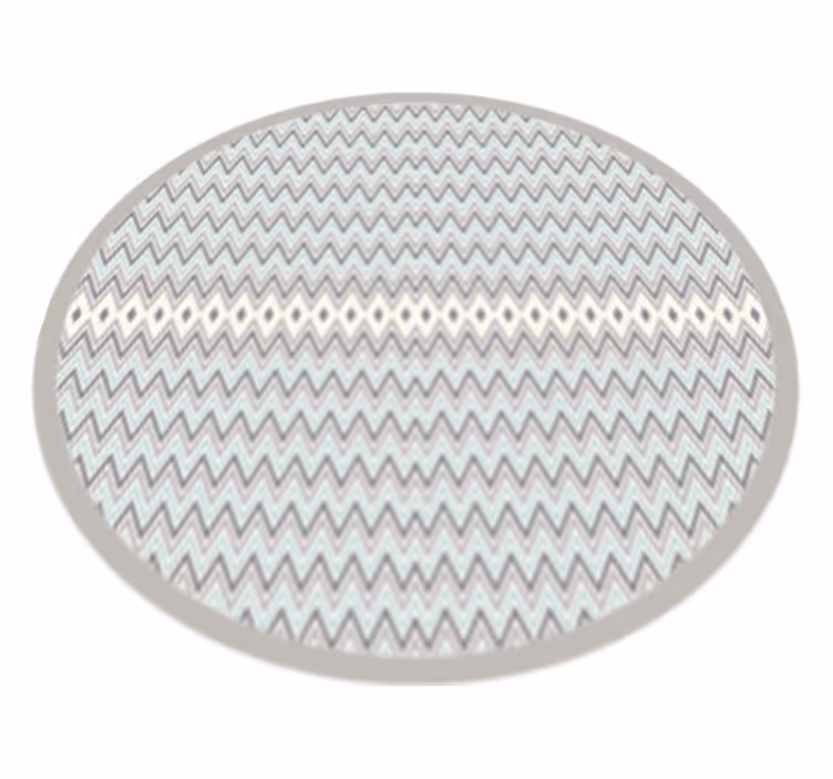 Chevron Pattern Detail striped vinyl rug - TenStickers