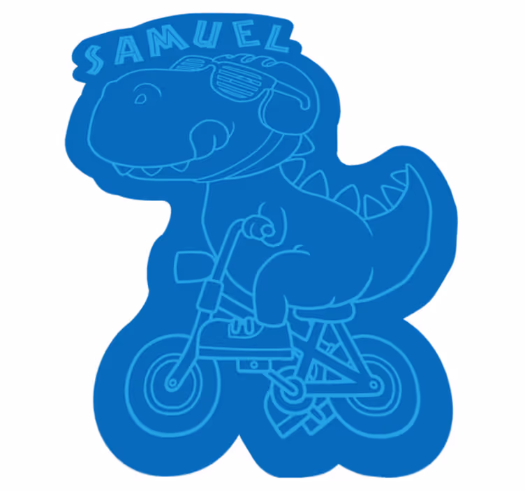 Customizable Dino custom vinyl rug - TenStickers