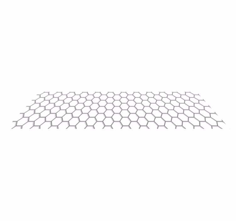 Hexagonal Tiling kitchen vinyl rug - TenStickers
