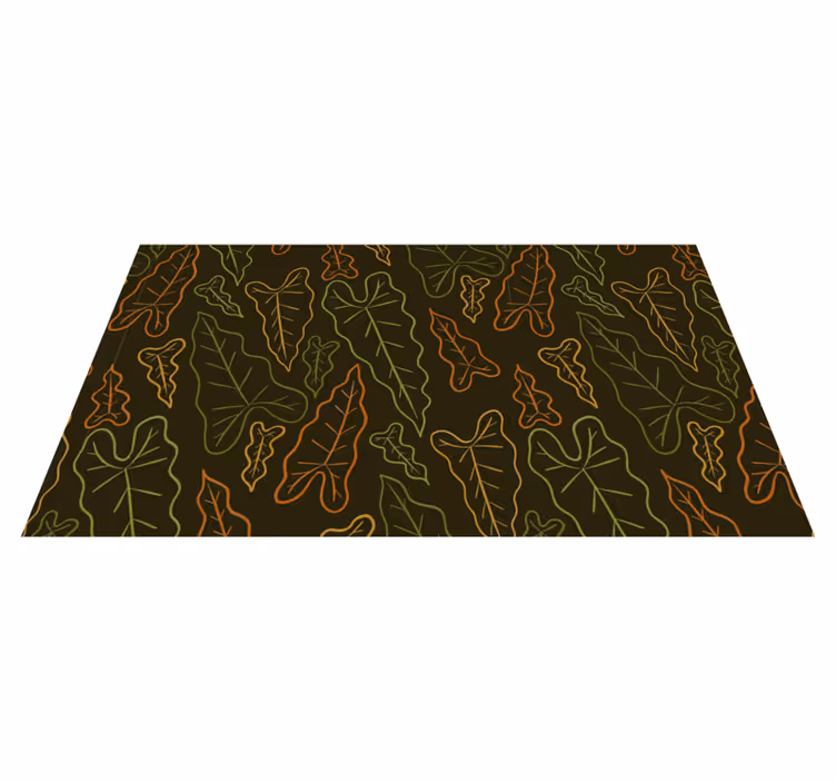 Big tropical leaves floral rug - TenStickers