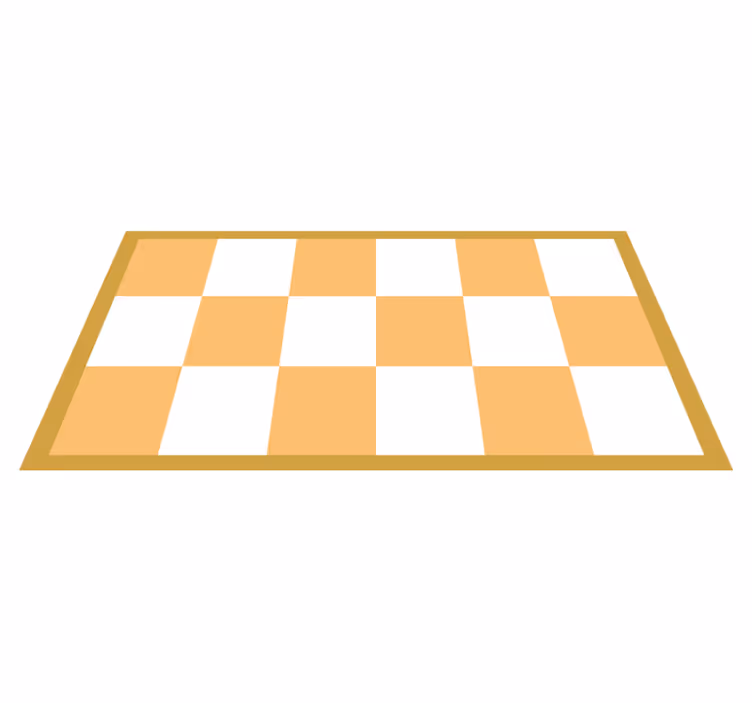Checkered pathway kids vinyl rug - TenStickers