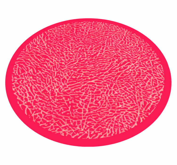 Textured vinyl rug in vivid pink design - TenStickers