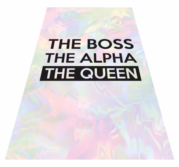 Personalised floor vinyl mat - TenStickers