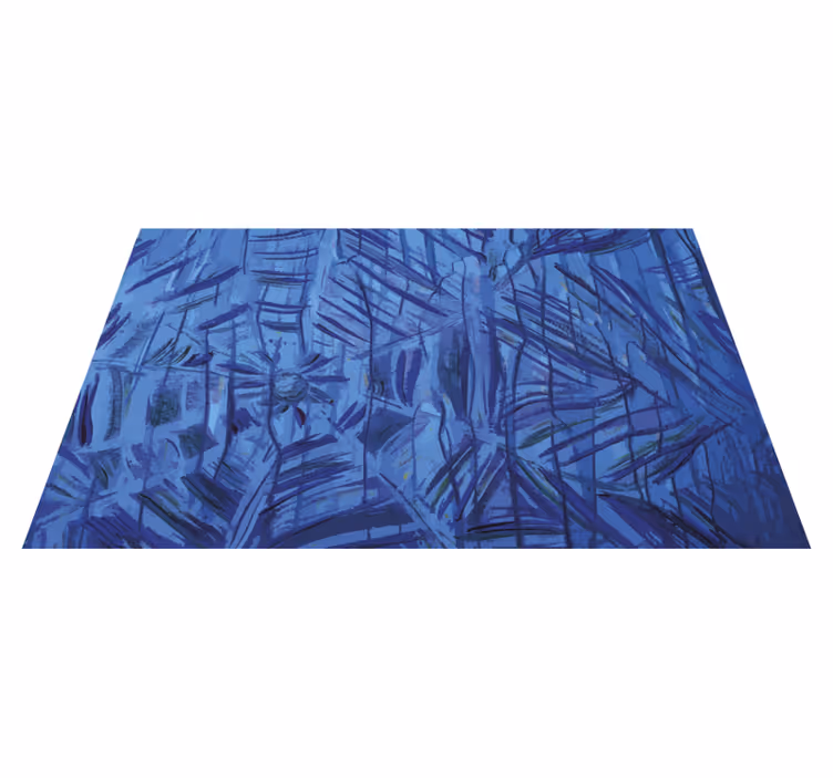 Nature vinyl rug exotic leaf pattern - TenStickers