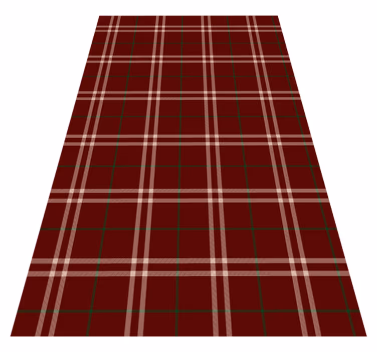 Plaid Patterned Surface living room vinyl rug - TenStickers