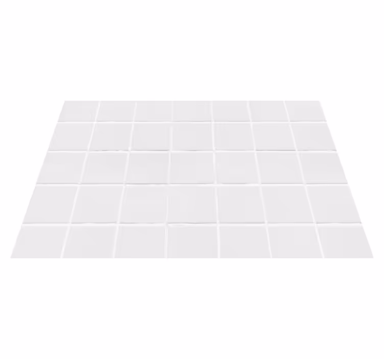 White grid bathroom vinyl rug - TenStickers