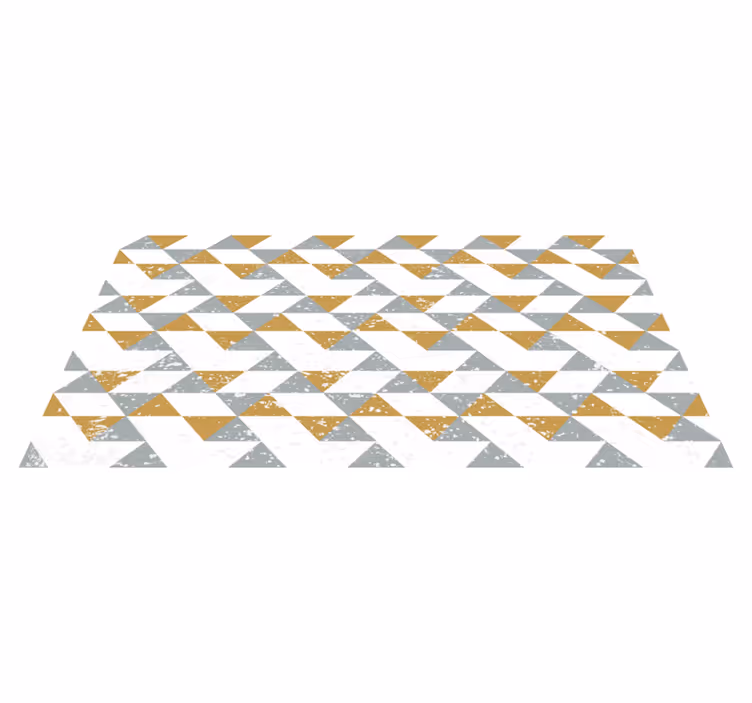 Diagonal Triangle Pattern geometric vinyl rug - TenStickers