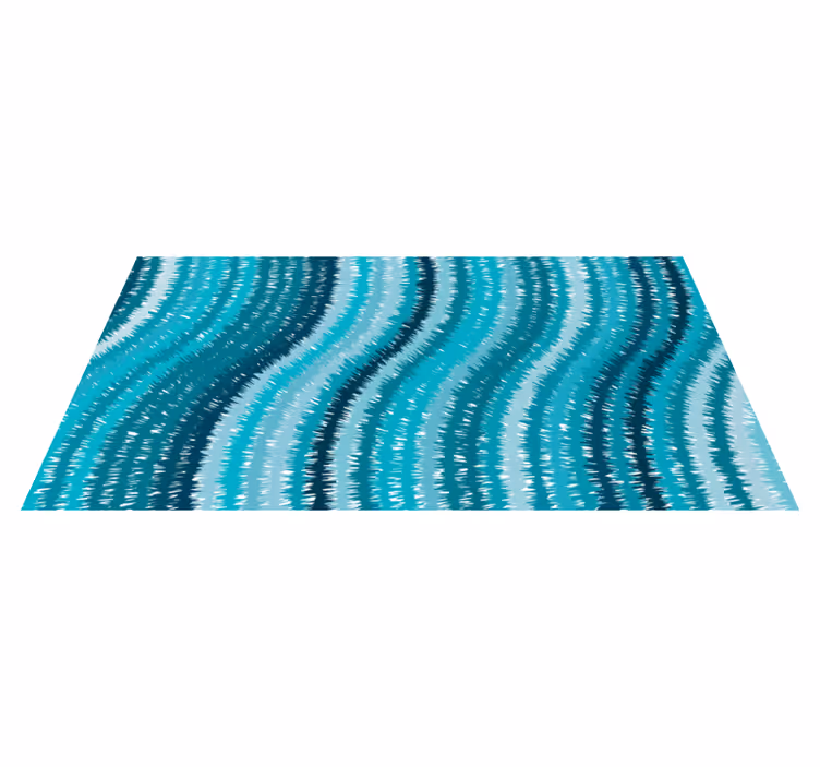 Abstract watercolour painting vinyl rug - TenStickers