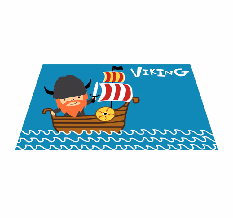 Viking adventure kids vinyl rug - TenStickers