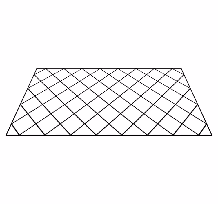 Elegant Black Patterns geometric vinyl rug - TenStickers