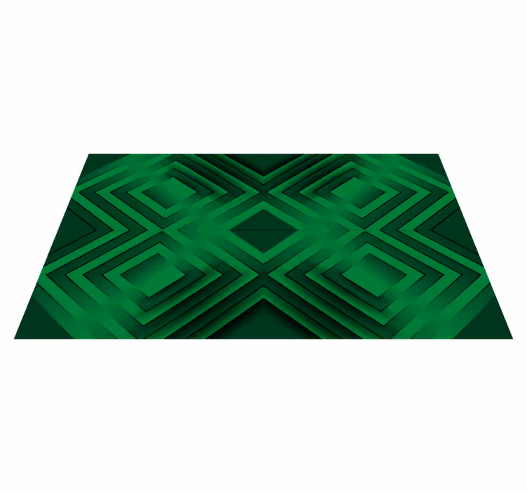 Rhombuses pattern geometric vinyl rug - TenStickers
