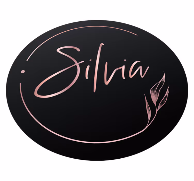 Elegant custom name teen vinyl rug - TenStickers