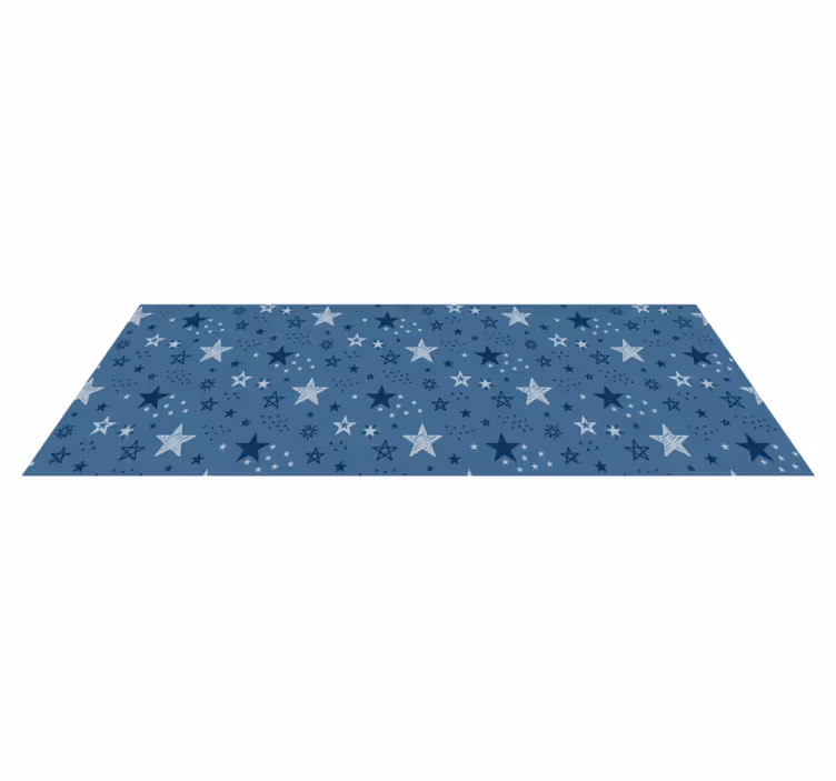 Stars with different patterns bathroom flooring - TenStickers