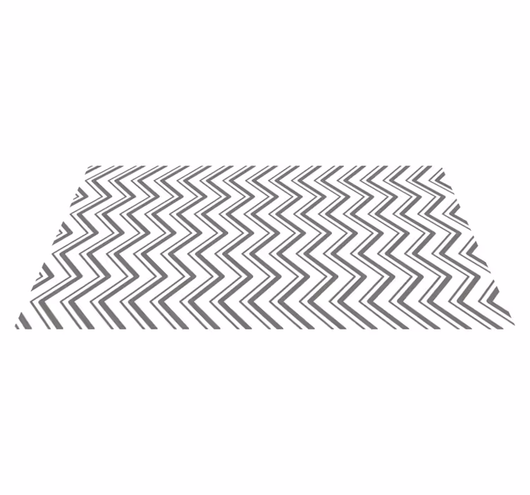Chevron Patterned Style geometric vinyl rug - TenStickers