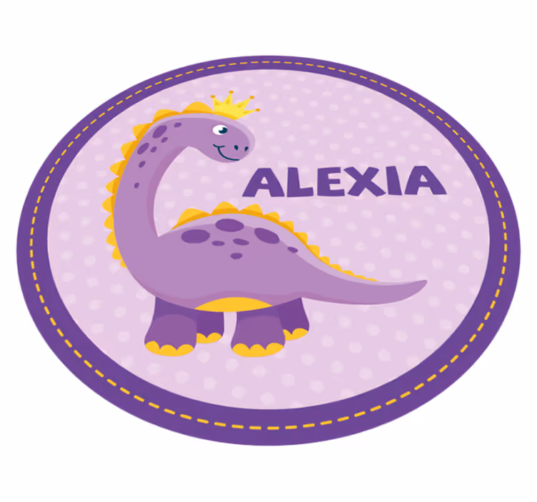 Dinosaur Artwork custom vinyl rug - TenStickers