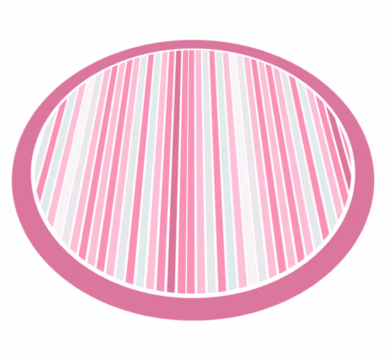 Chic striped style striped vinyl rug - TenStickers